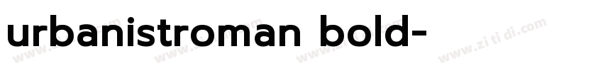 urbanistroman bold字体转换